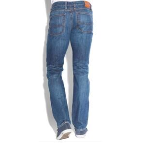 Mens Lucky Brand Heritage Slim Medium Wash Jeans Size 33 Inseam 31.5